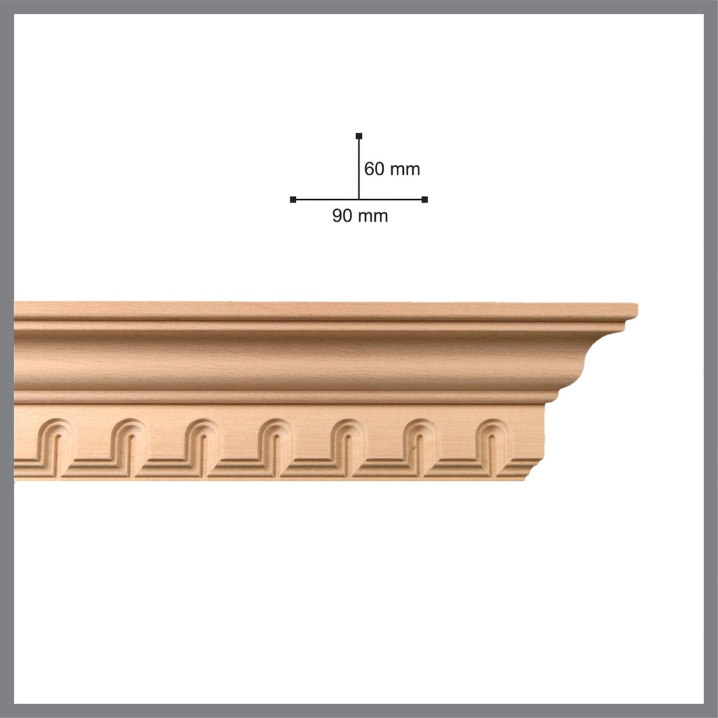 Wooden cornice