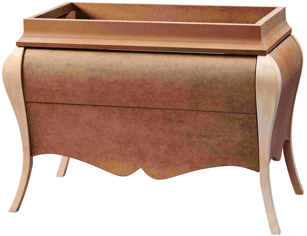 Washbasin de salle de bain en bois et MDF