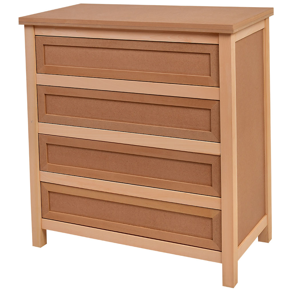 Holz und MDF Kommode mit Schubladen