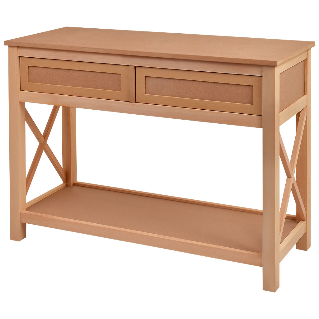 Console en bois et en MDF