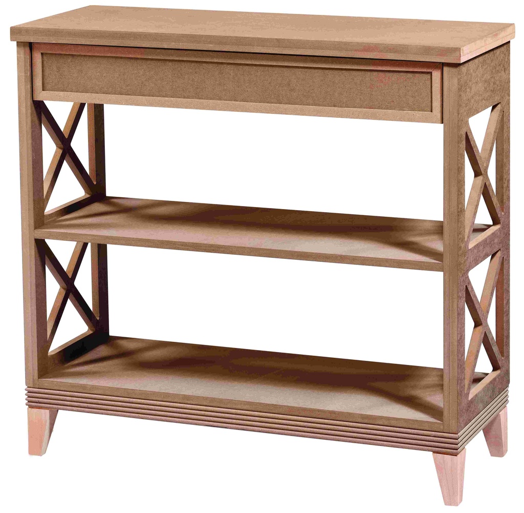 Console en bois et en MDF