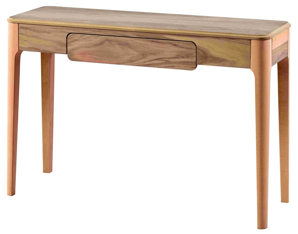 Console en bois avec placage de noix