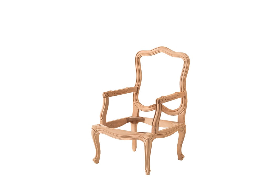 Skeleton of wood armchair