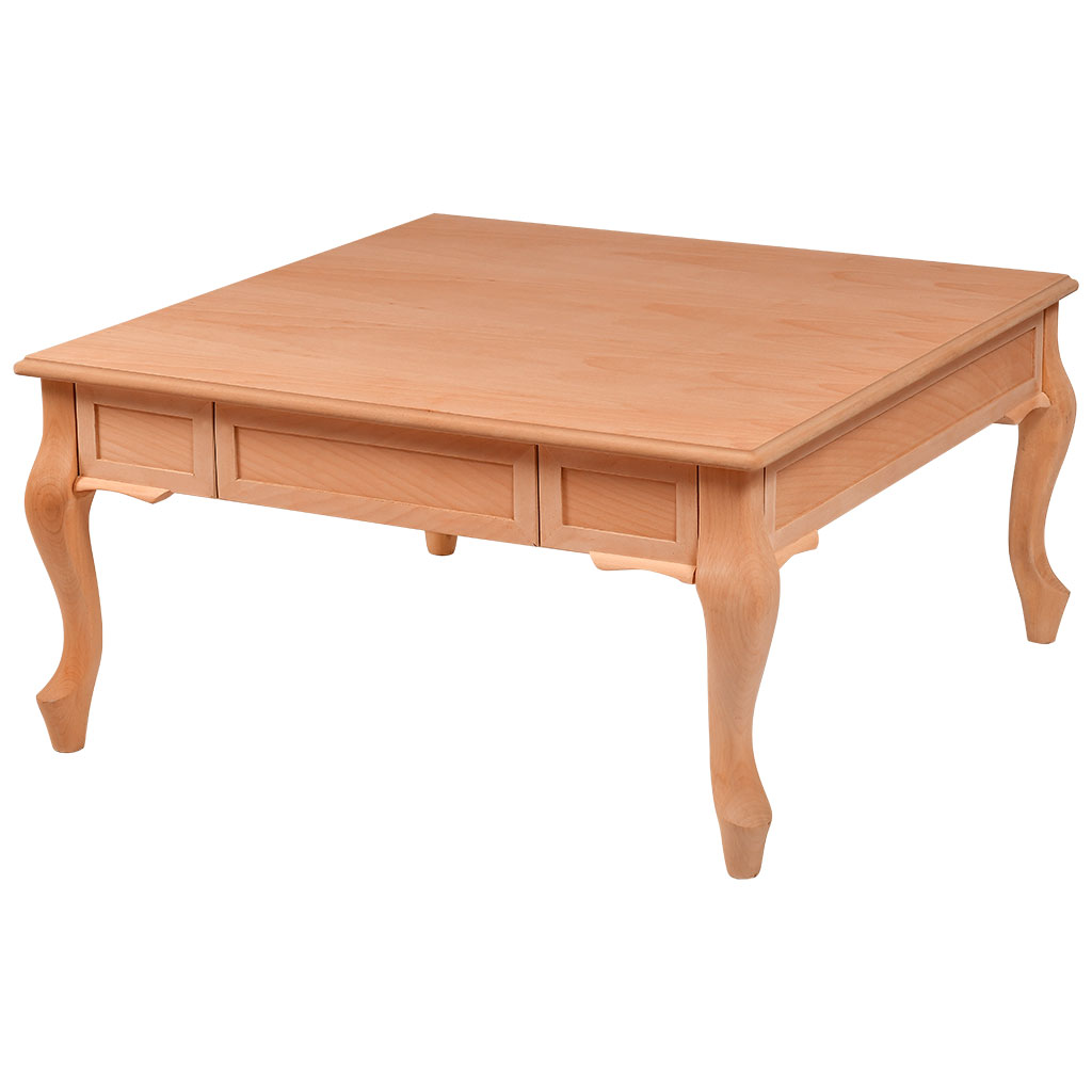 La table basse rectangulaire en bois