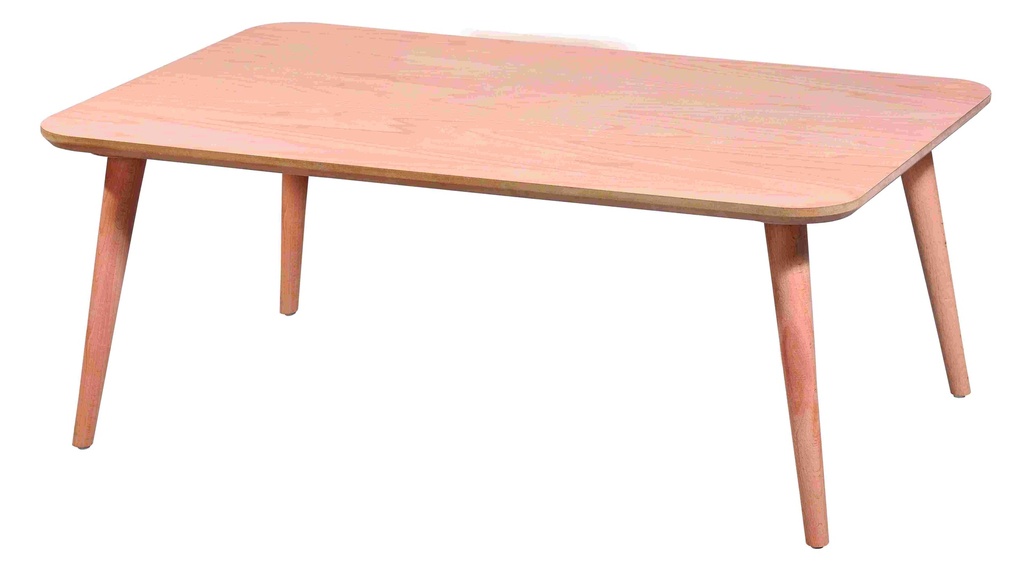 La table basse rectangulaire en bois