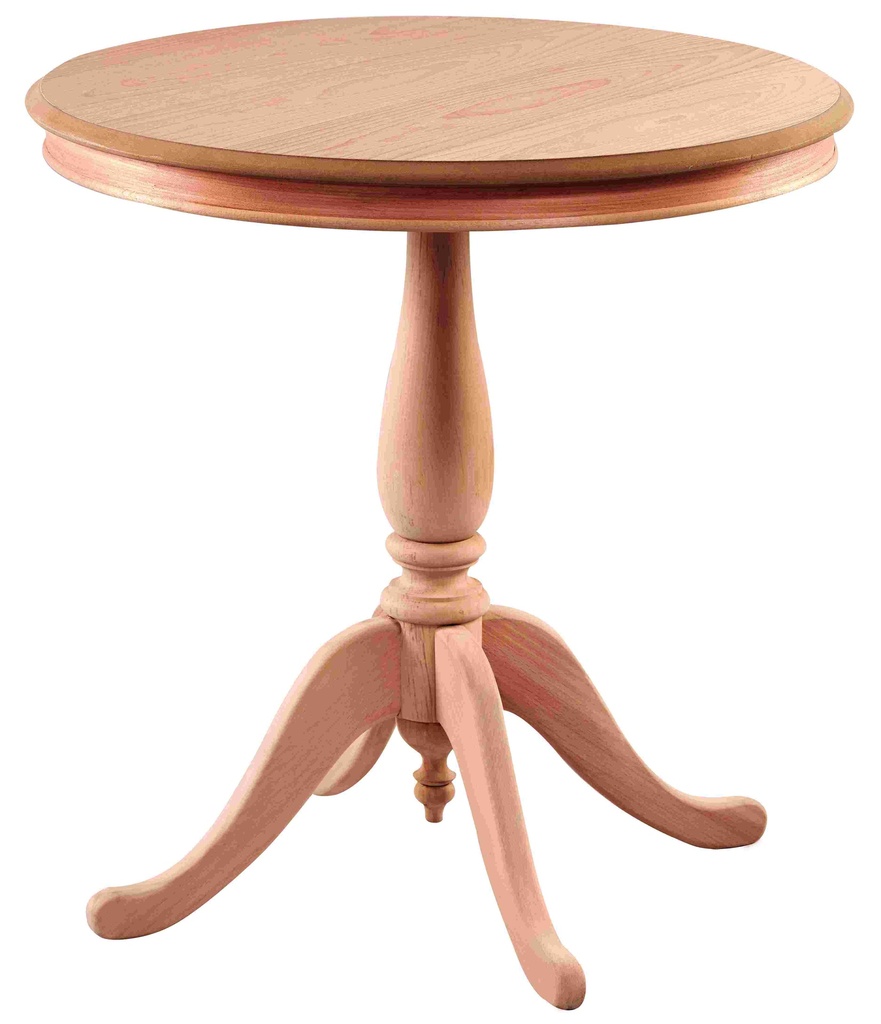 Round wooden table