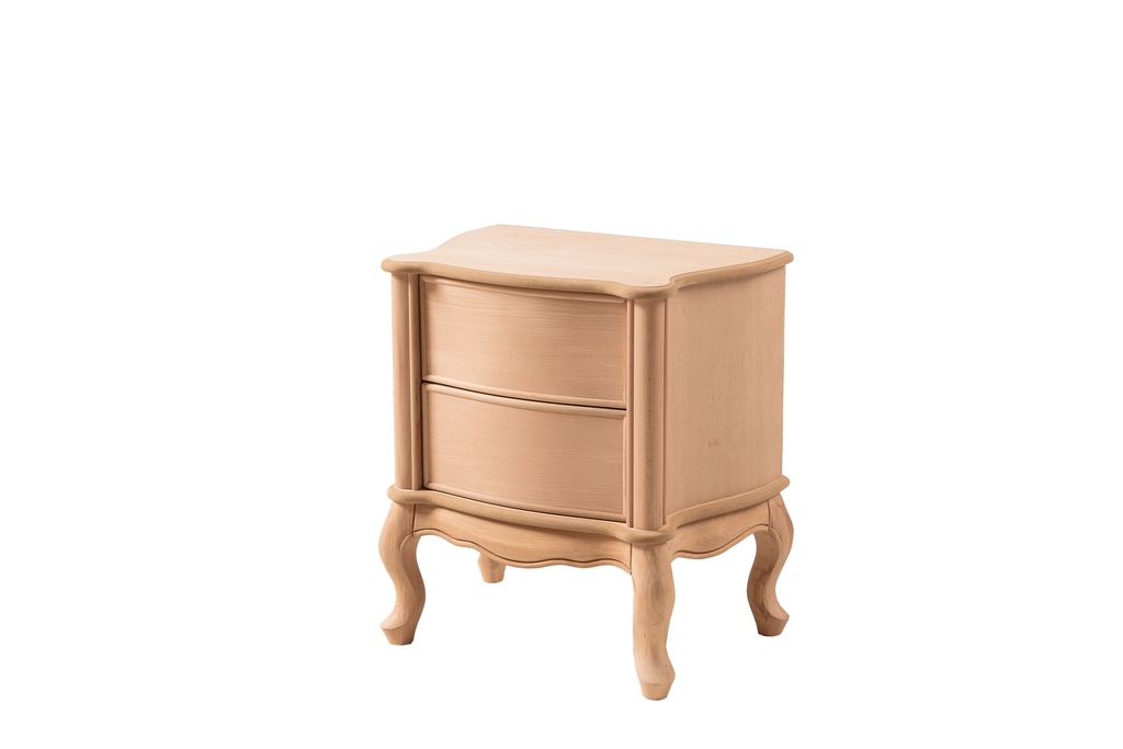 Wooden bedside table