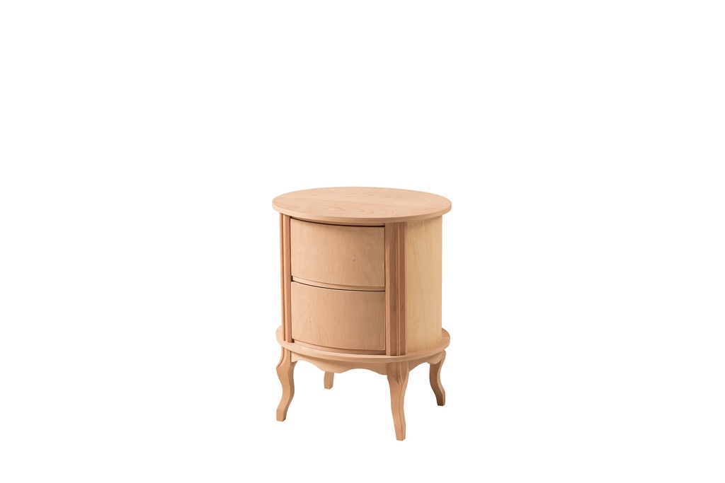 Wooden bedside table