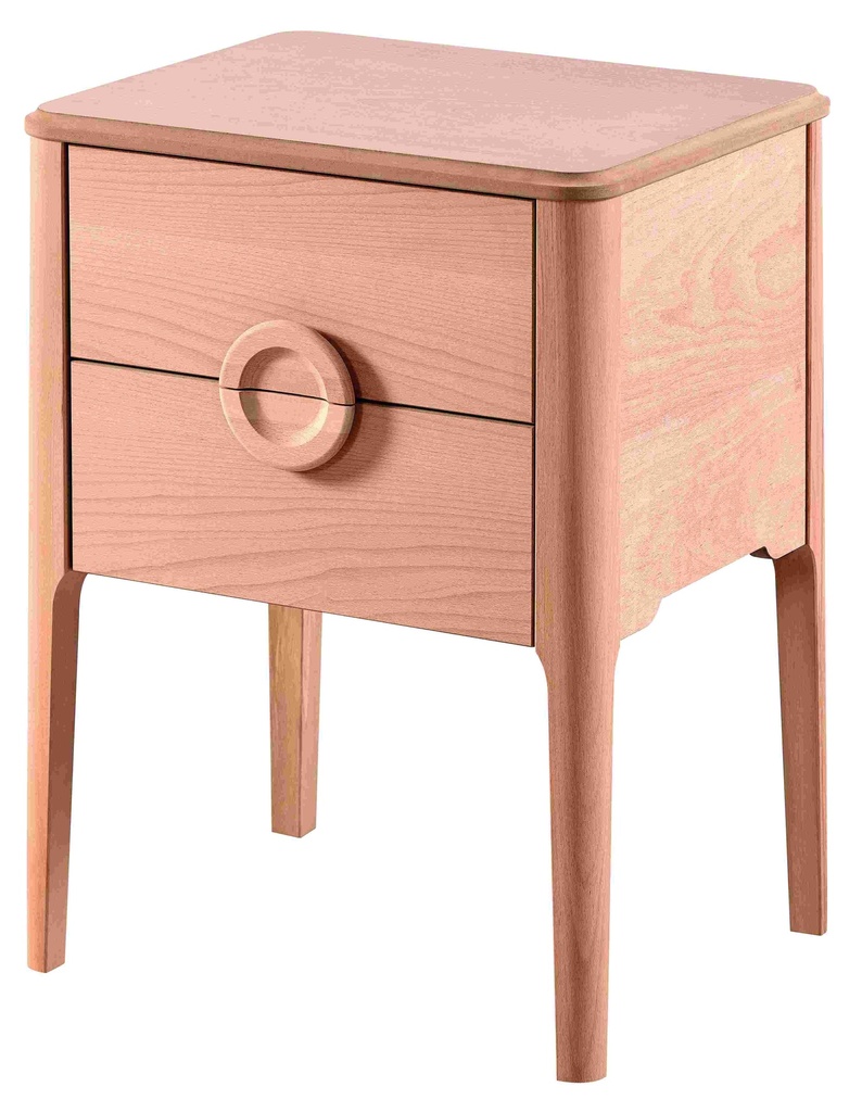 Wooden bedside table