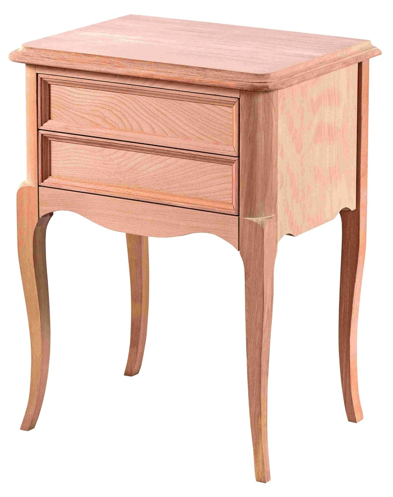 Wooden bedside table