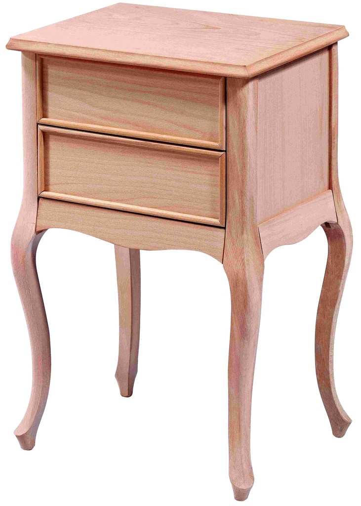 Wooden bedside table