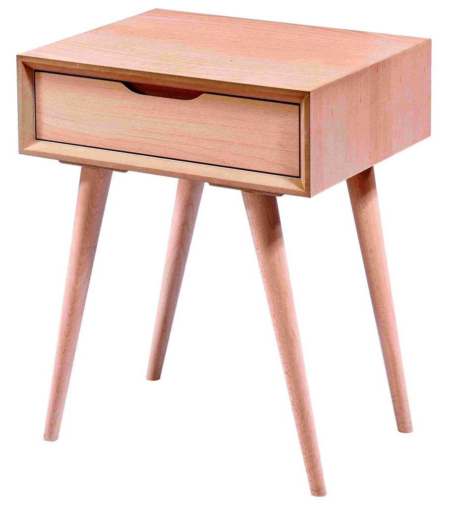 Wooden bedside table