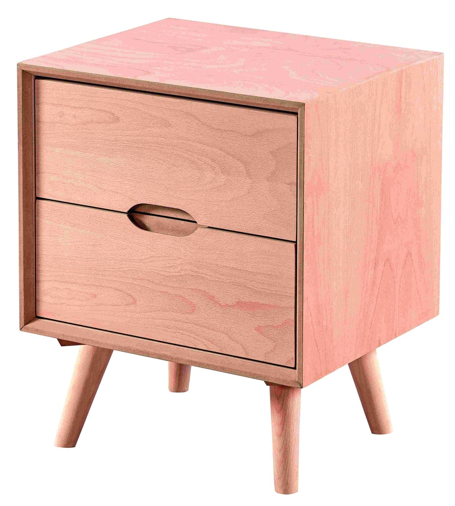 Wooden bedside table