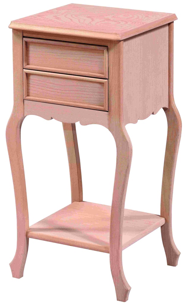 Wooden bedside table