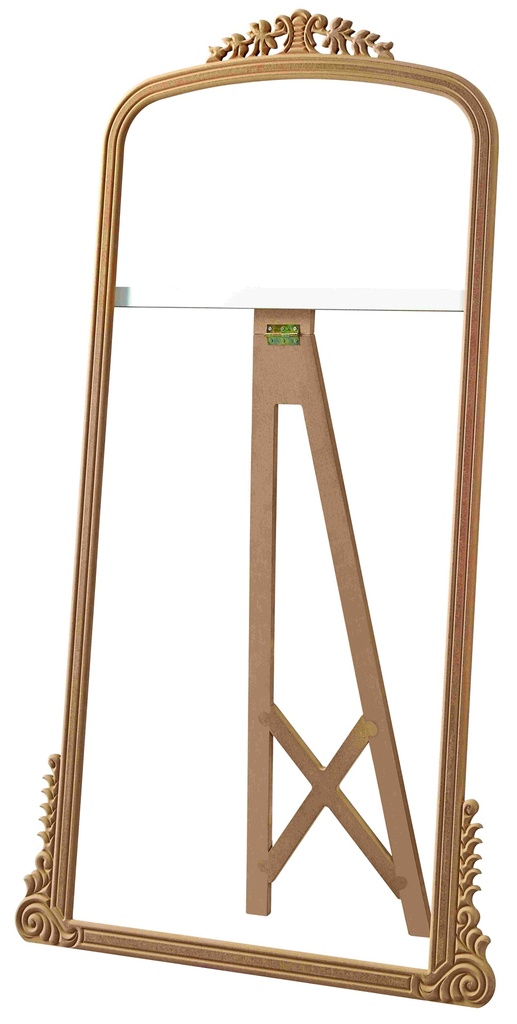 The mirror frame with MDF support