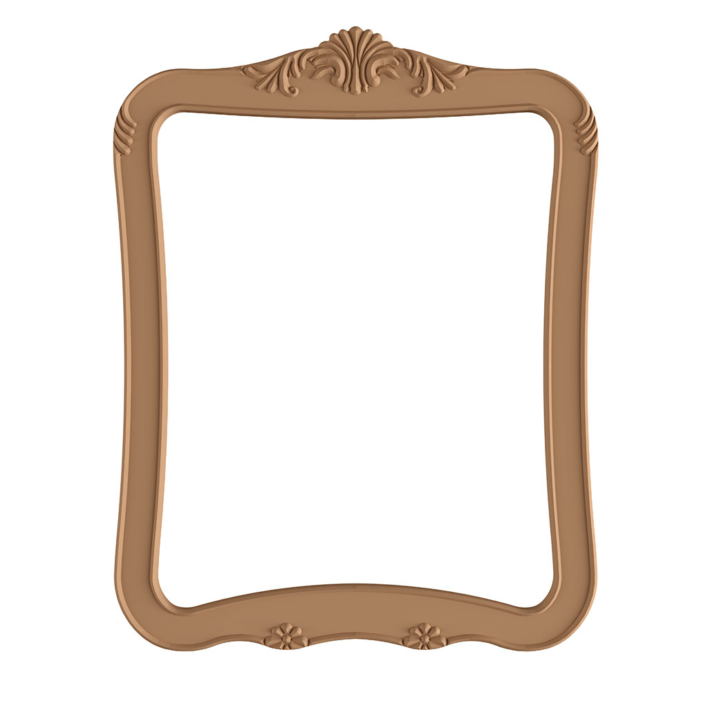 Le cadre miroir rectangulaire dans MDF