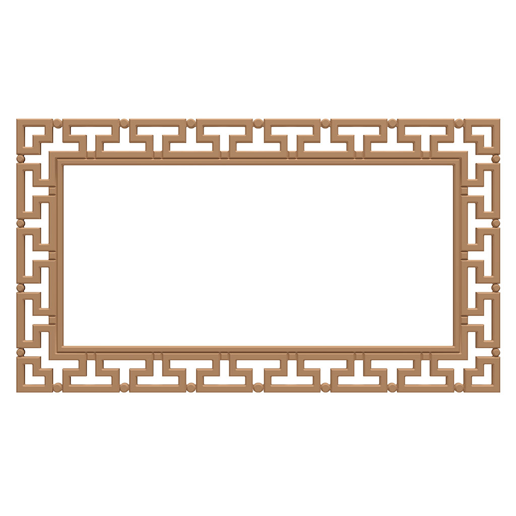 The rectangular mirror frame in MDF