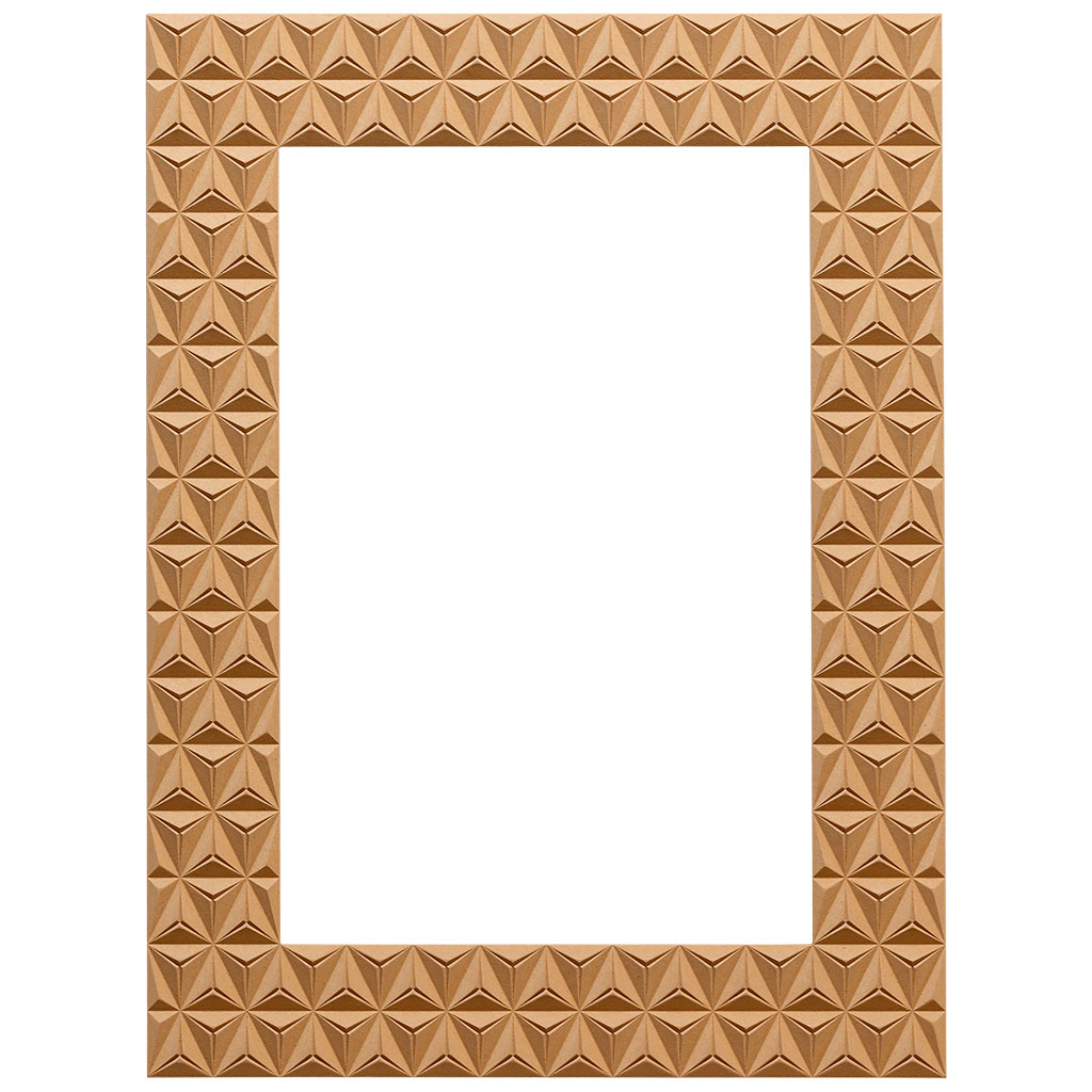 The rectangular mirror frame in MDF