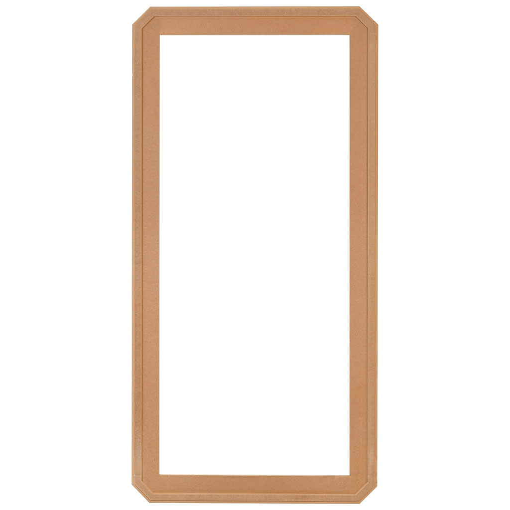 The rectangular mirror frame in MDF