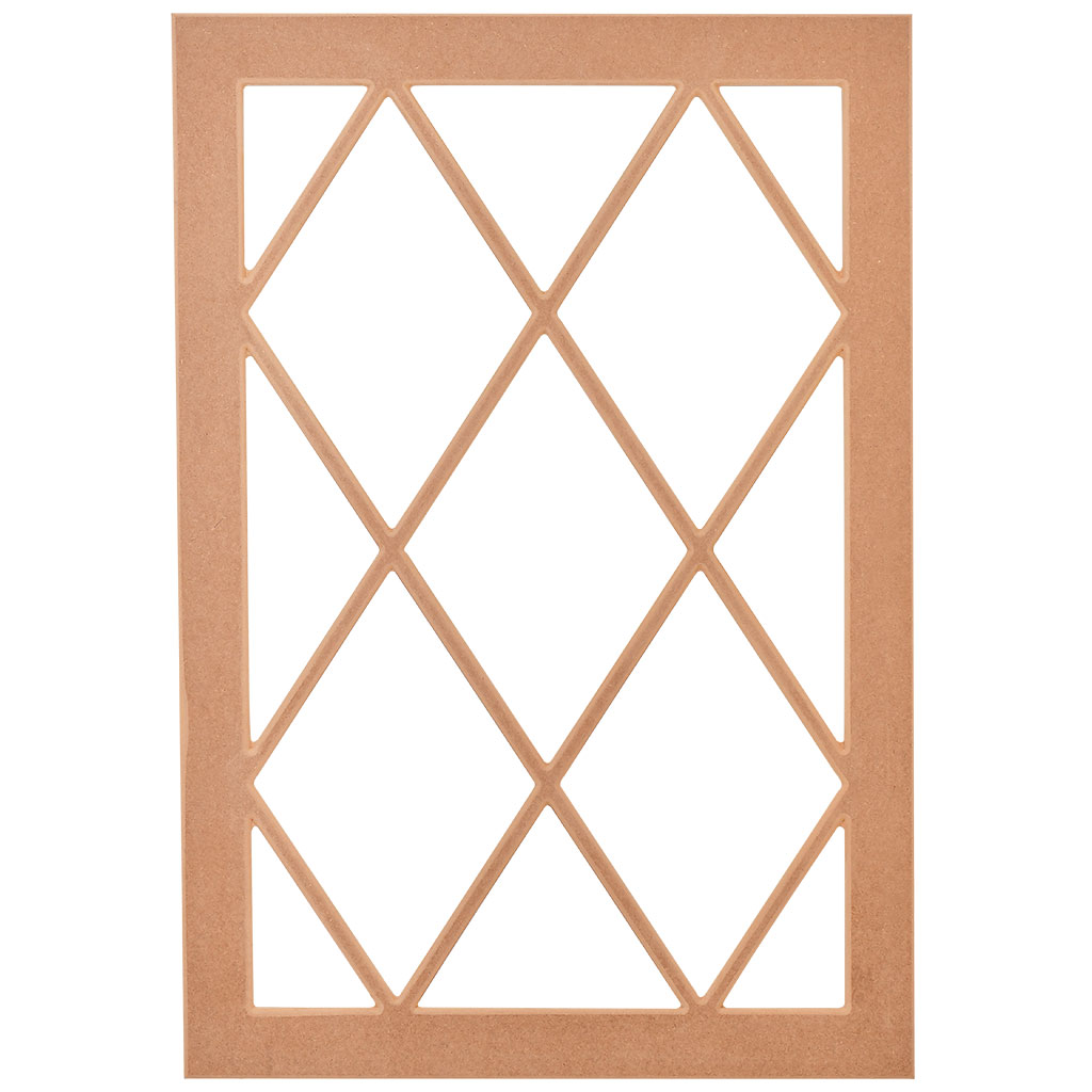 The rectangular mirror frame in MDF