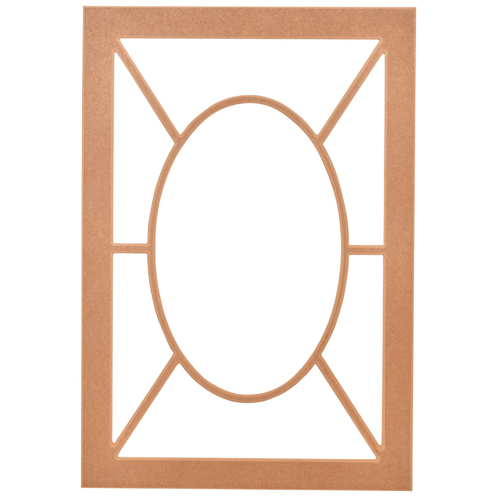 The rectangular mirror frame in MDF