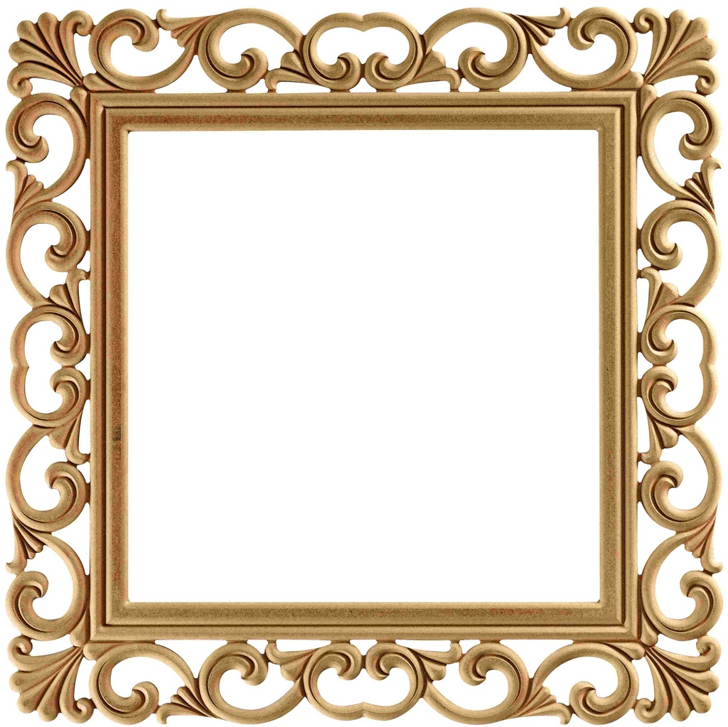 The square mirror frame in MDF