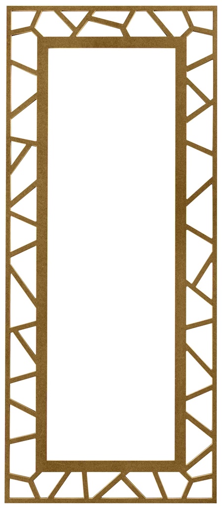 The rectangular mirror frame in MDF