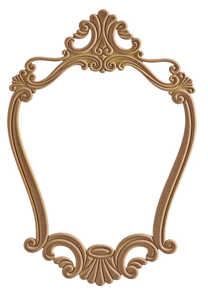 The mirror frame in MDF