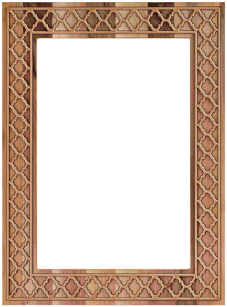 The rectangular mirror frame in MDF