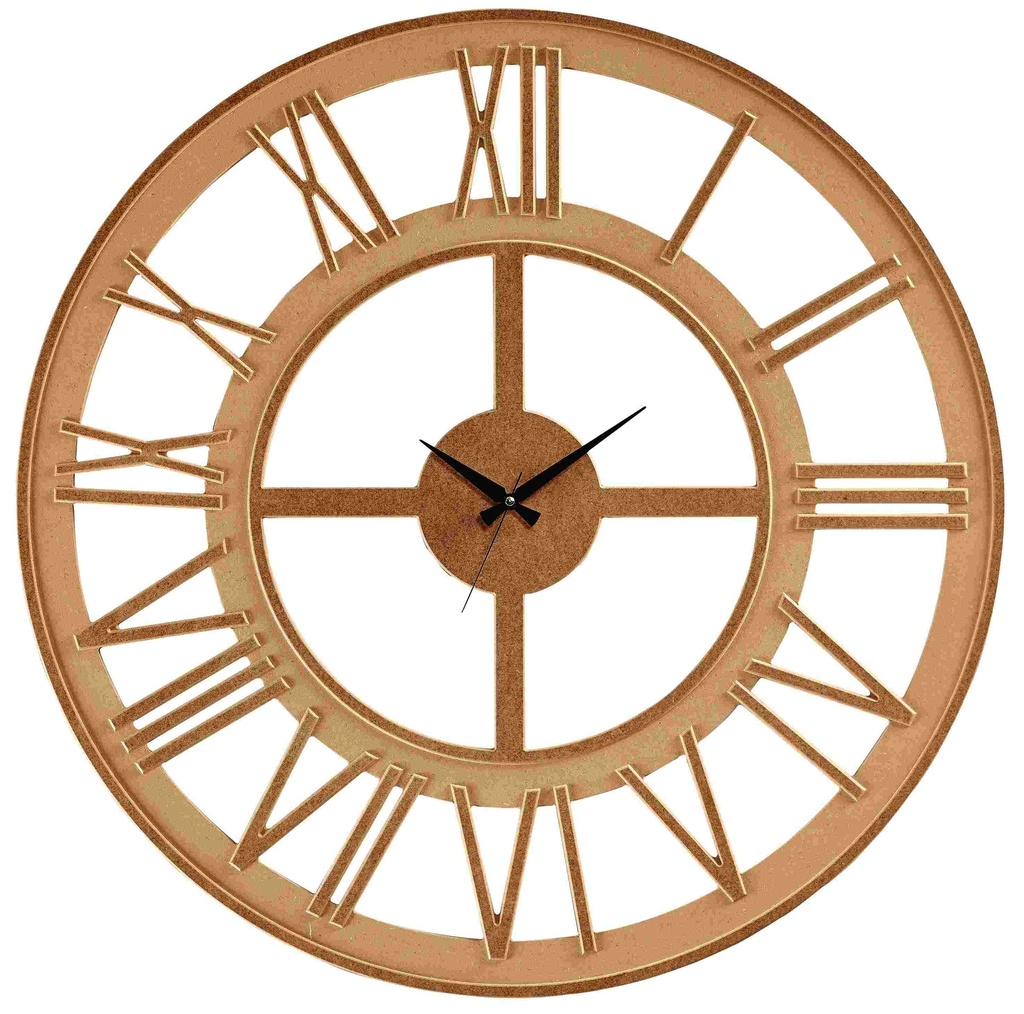 Horloge de miroir de cadre dans MDF