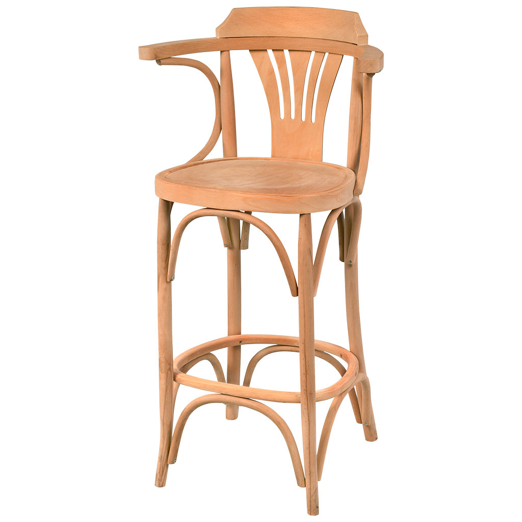 Bar de chaise squelette en bois