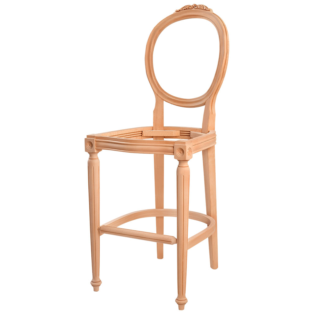 Bar de chaise squelette en bois