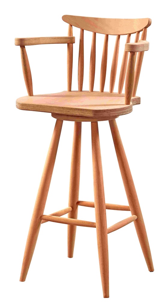 Skeleton of the wooden chair with arms