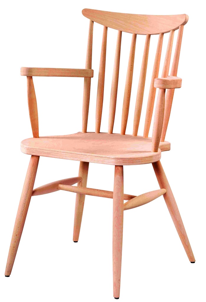 Skeleton wooden chair with arms