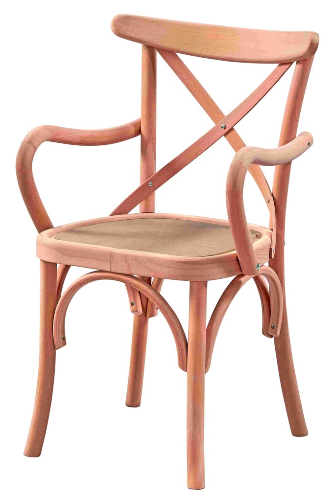 Skeleton wooden chair with arms