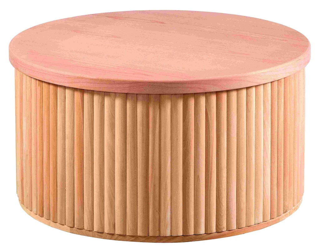 Wooden round coffee table