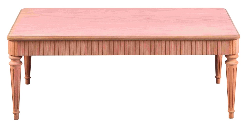 La table basse rectangulaire en bois