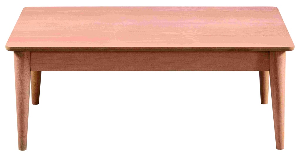 La table basse rectangulaire en bois