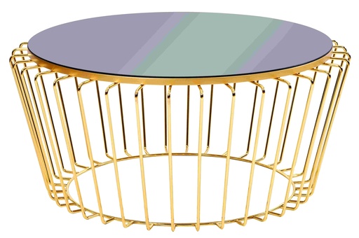 [C-245] Table en métal rond