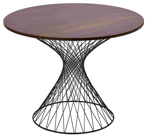 [TEL-102] Metal table with wooden countertop