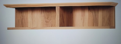 [6403C] Wooden shelf with walnut veneer