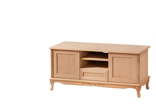 [4549N] Holz und MDF TV Kommode mit Skulptur