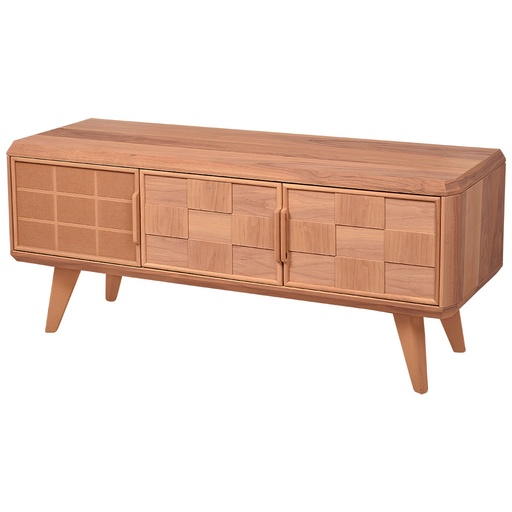 [6404C] Holz und MDF TV Kommode Walnussfurnier