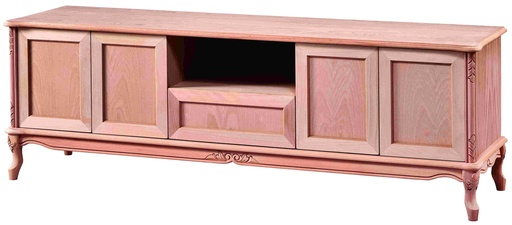 [TV-146] The chest of wooden TV with sculpture