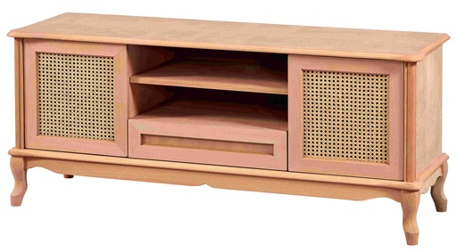 [TV-156] Holz und MDF TV Kommode mit Rattan