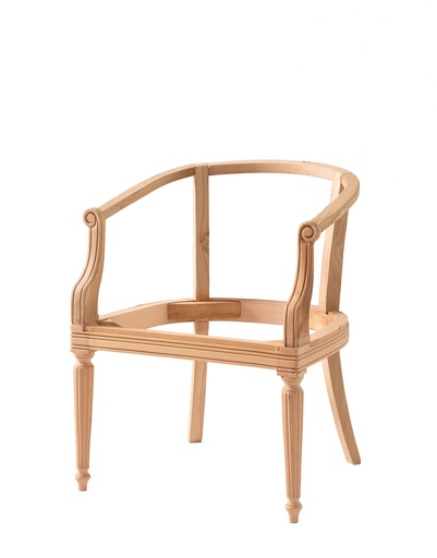 [6139N] Chaise en bois