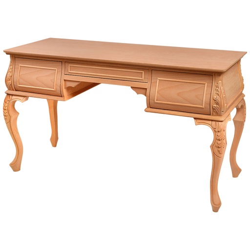 [5628C] Wooden makeup table with sculpture