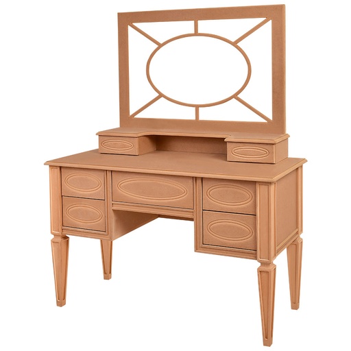 [5633C] Wooden and MDF makeup table