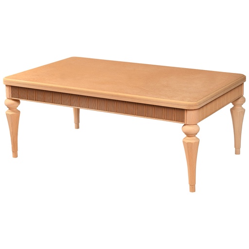 [5456C] La table basse rectangulaire en bois et le MDF