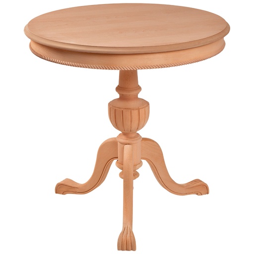 [5156C] Round wooden table